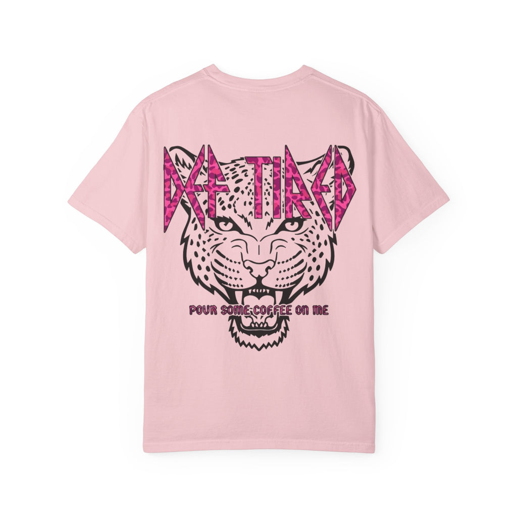 Tiger Graphic T-Shirt — "Pour Some Coffee On Me" Retro Rock Tee