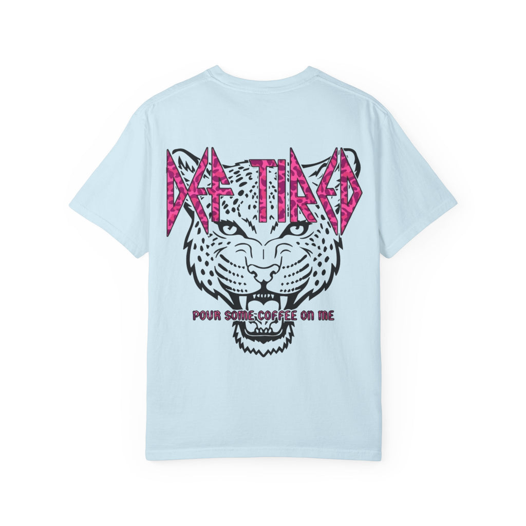 Tiger Graphic T-Shirt — "Pour Some Coffee On Me" Retro Rock Tee