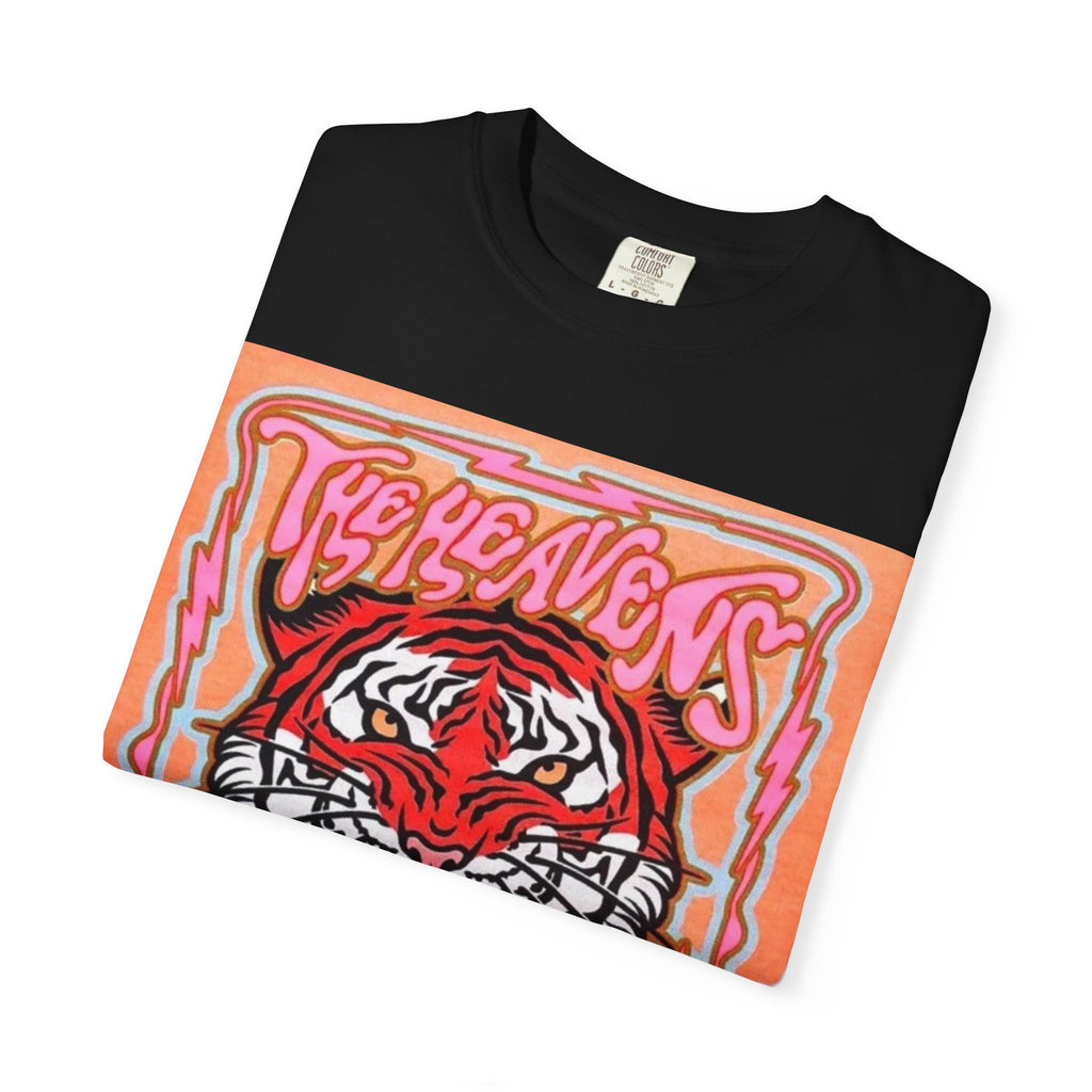 Tiger Roaring Graphic T-Shirt — "The Heavens Are Roaring" Vintage Poster Tee