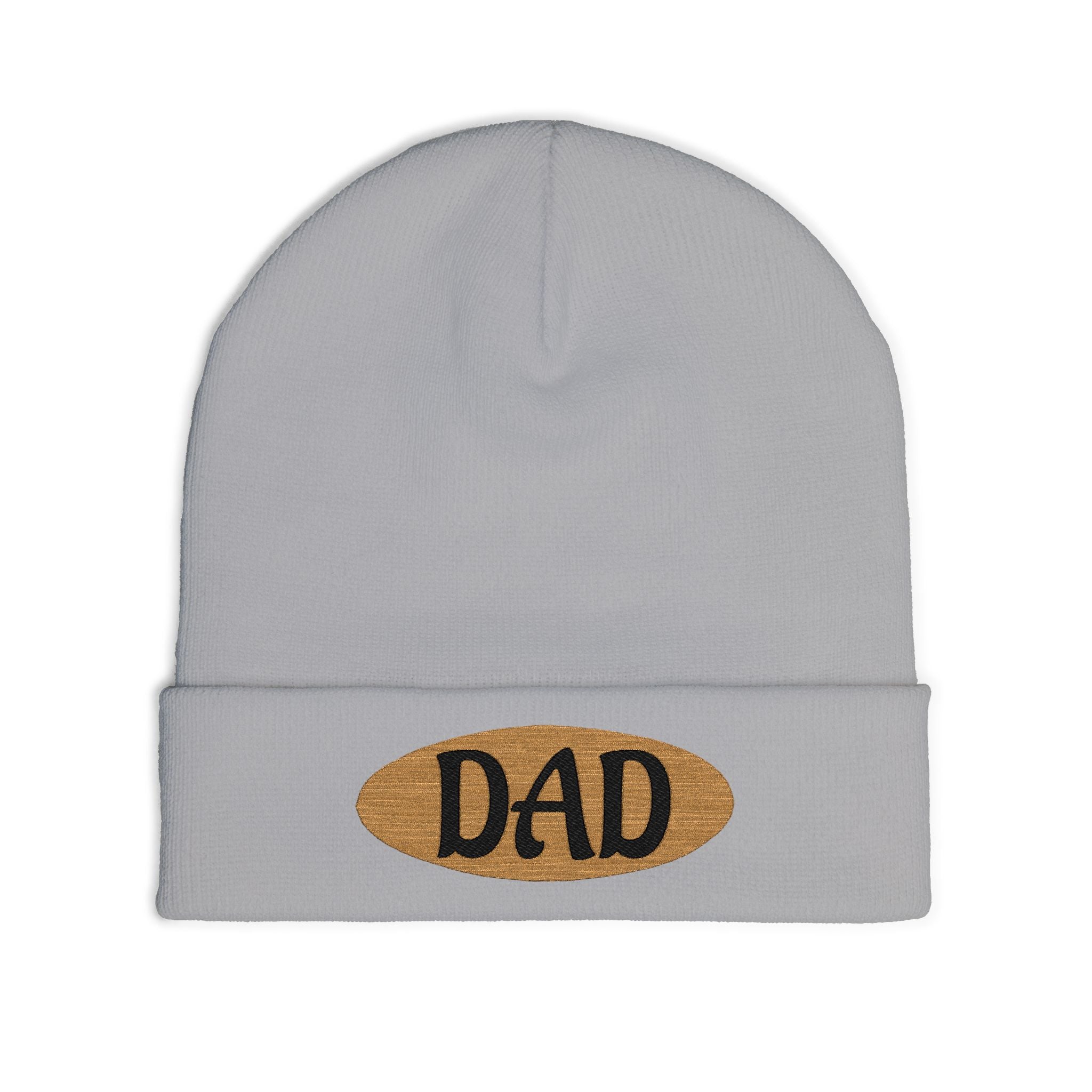 Dad Embroidered Knit Beanie – Cozy Winter Hat for Fathers, Gift for Dad