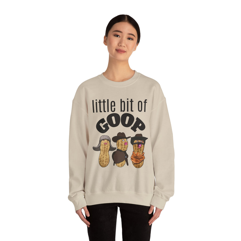 Little Bit of Goop Sweatshirt — Cute Peanut Trio Graphic Crewneck