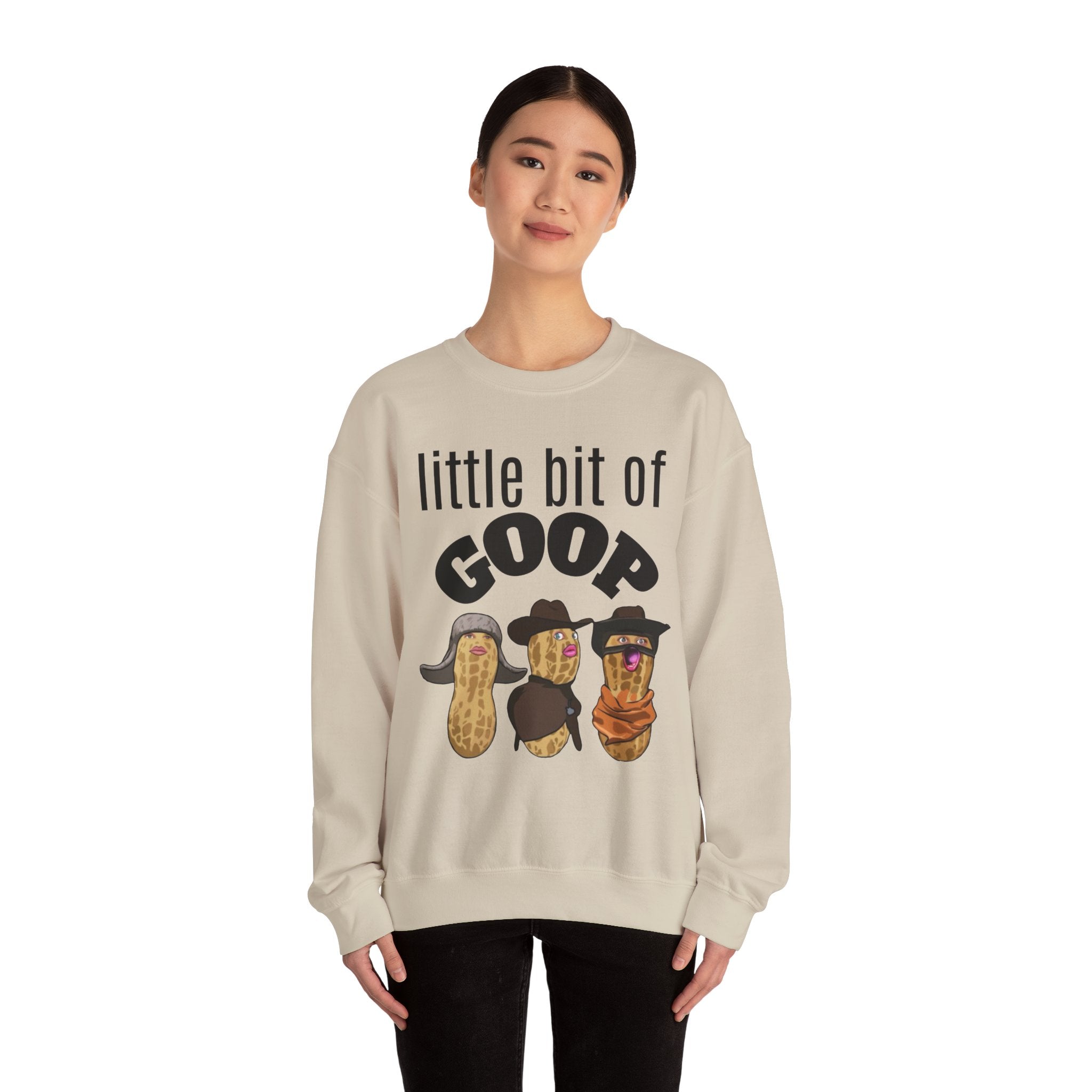 Little Bit of Goop Sweatshirt — Cute Peanut Trio Graphic Crewneck