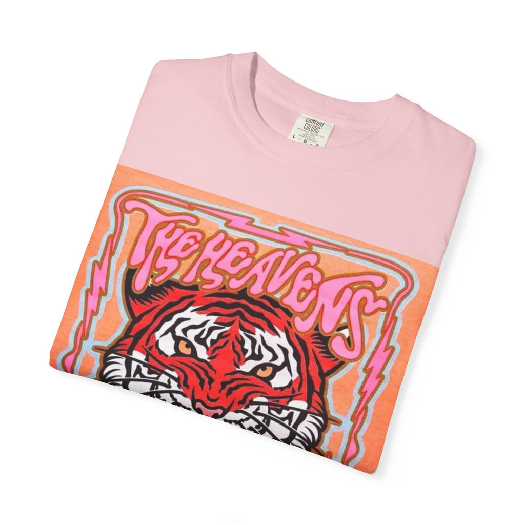 Tiger Roaring Graphic T-Shirt — "The Heavens Are Roaring" Vintage Poster Tee