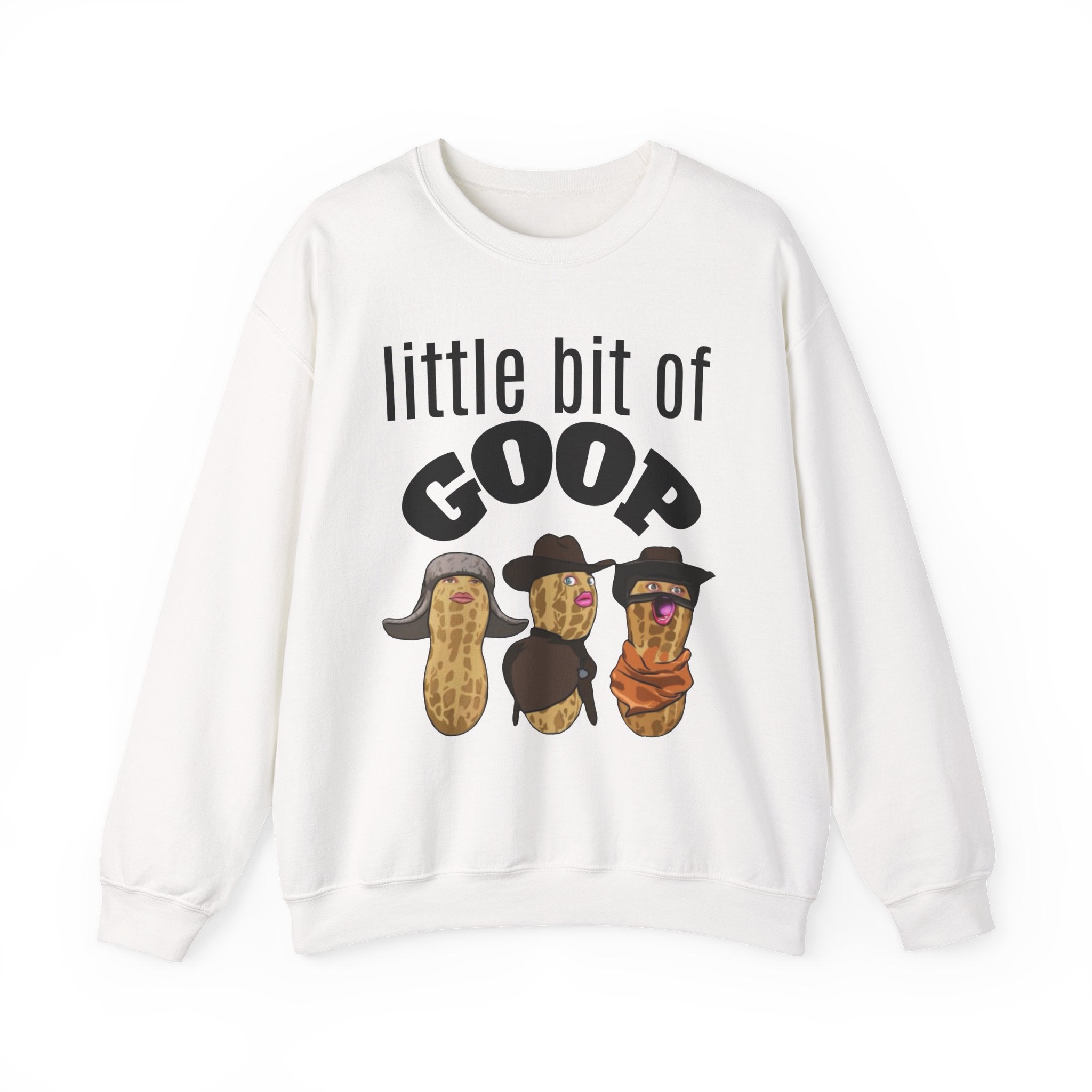 Little Bit of Goop Sweatshirt — Cute Peanut Trio Graphic Crewneck