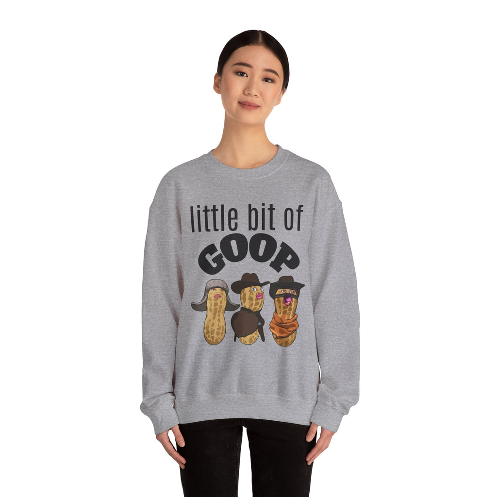 Little Bit of Goop Sweatshirt — Cute Peanut Trio Graphic Crewneck