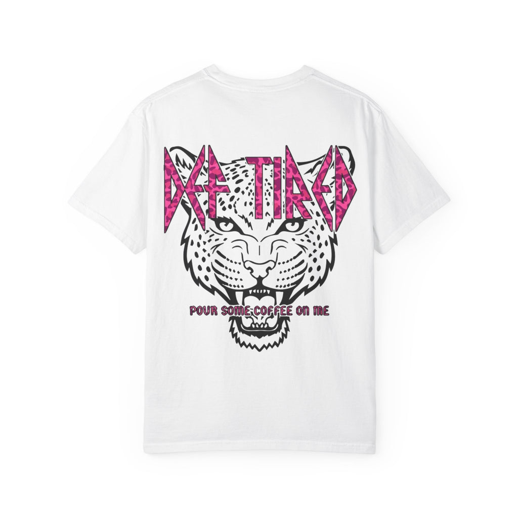Tiger Graphic T-Shirt — "Pour Some Coffee On Me" Retro Rock Tee
