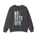 Energy Drink Can Grid Sweatshirt — Colorful Beverage Graphic Crewneck