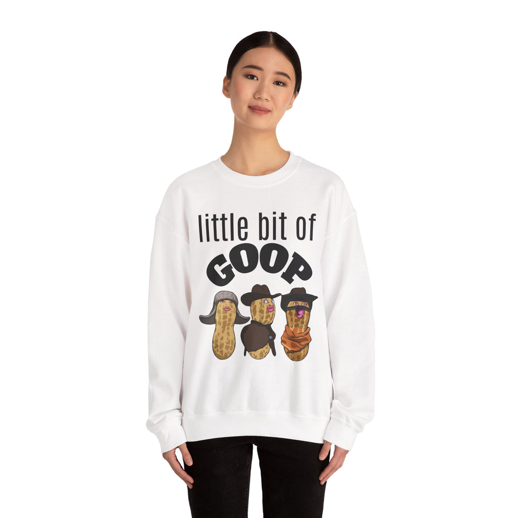 Little Bit of Goop Sweatshirt — Cute Peanut Trio Graphic Crewneck